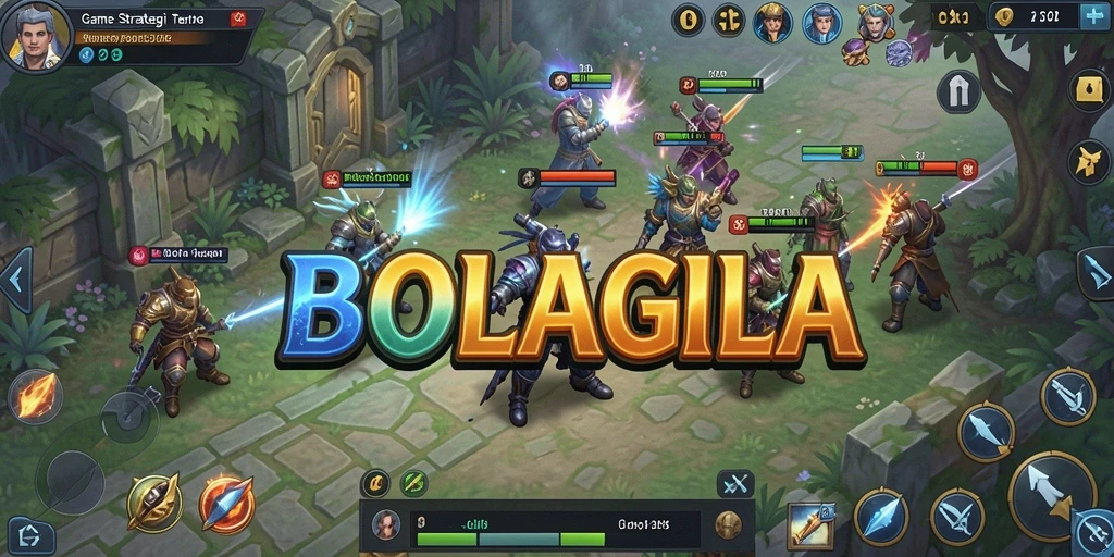 Tangkapan layar gameplay BOLAGILA yang mengasyikkan dan strategis.