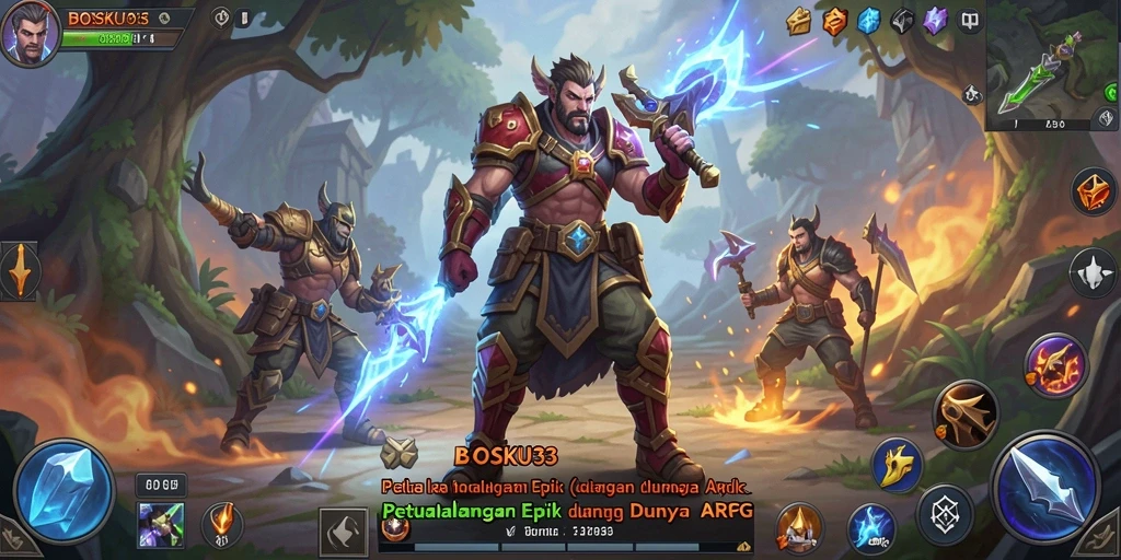 Tangkapan layar gameplay ARPG BOSKU33 yang seru dan penuh aksi.