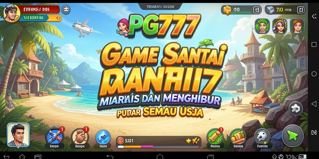Tampilan utama PG777 menunjukkan gameplay yang seru dan penuh warna.
