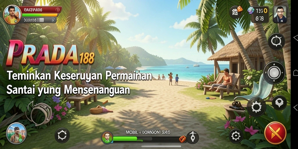 Tangkapan layar gameplay PRADA188 menampilkan keseruan yang santai dan estetika visual yang menarik.